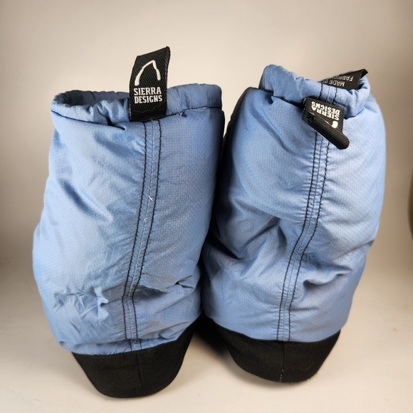 SIERRA DESIGNS Down Bootie Women's Medium Blue Slipper Comfort Shoe - Picture 7 of 10